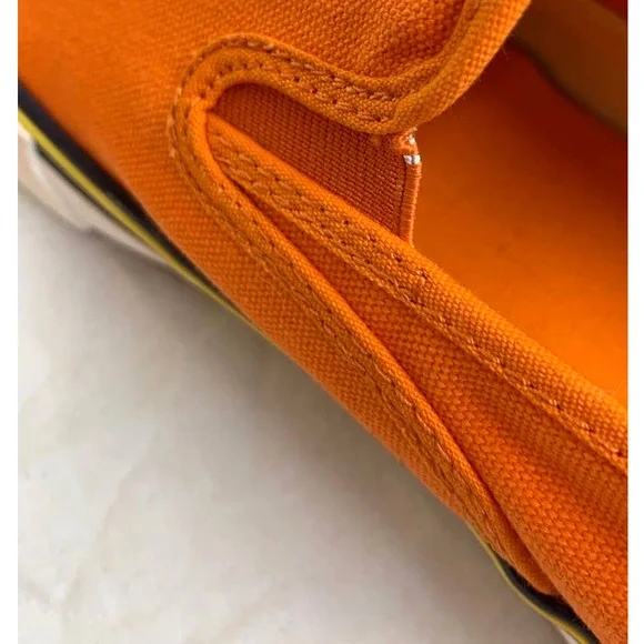 Polo Ralph Lauren Orange Mens Slip On Sneakers Size 11D - Picture 4 of 9